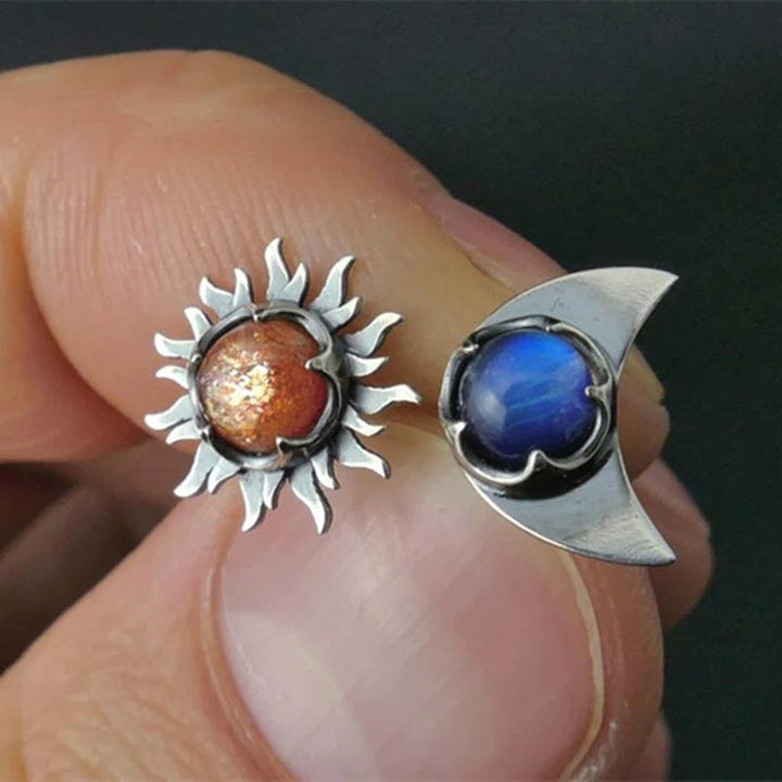 Earrings of the Sun and Moon