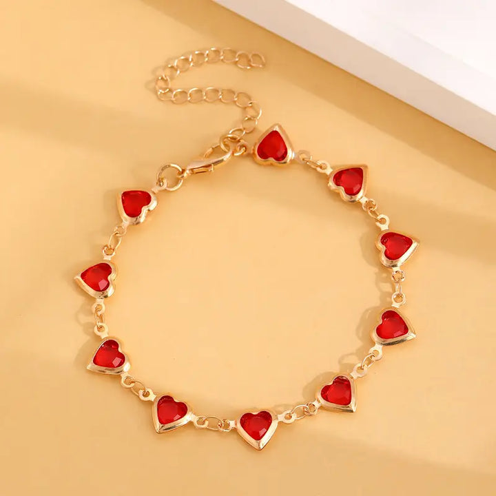 Ophalyra Garnetelle Bracelet | Gold