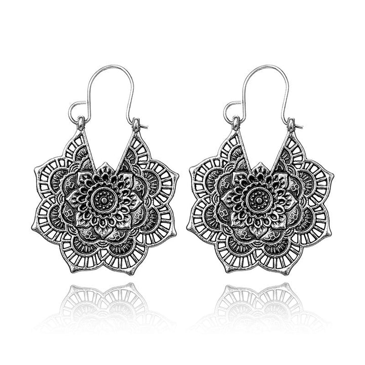 Mandala Lotus Earrings
