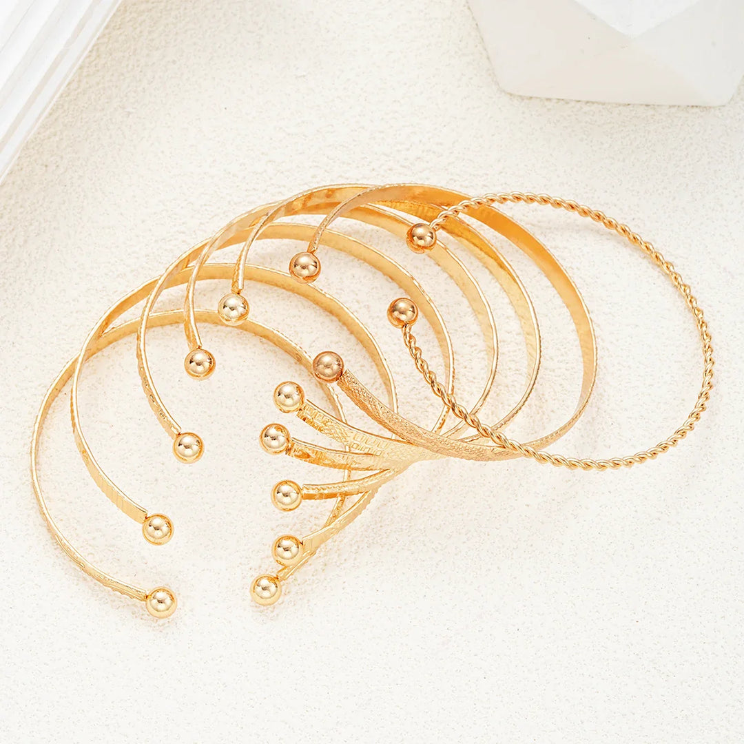 Gold Bracelets Set Maya