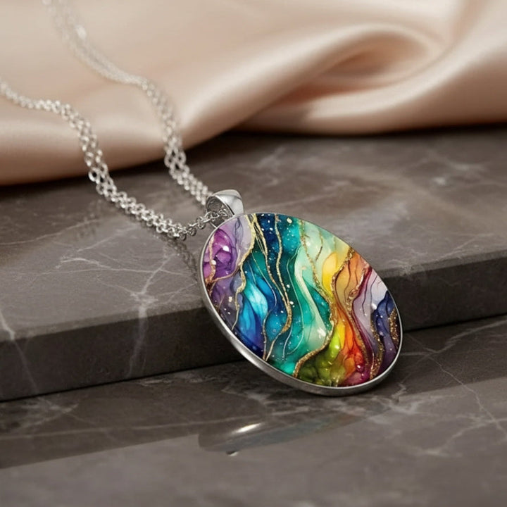 Vibrant Round Stone Necklace
