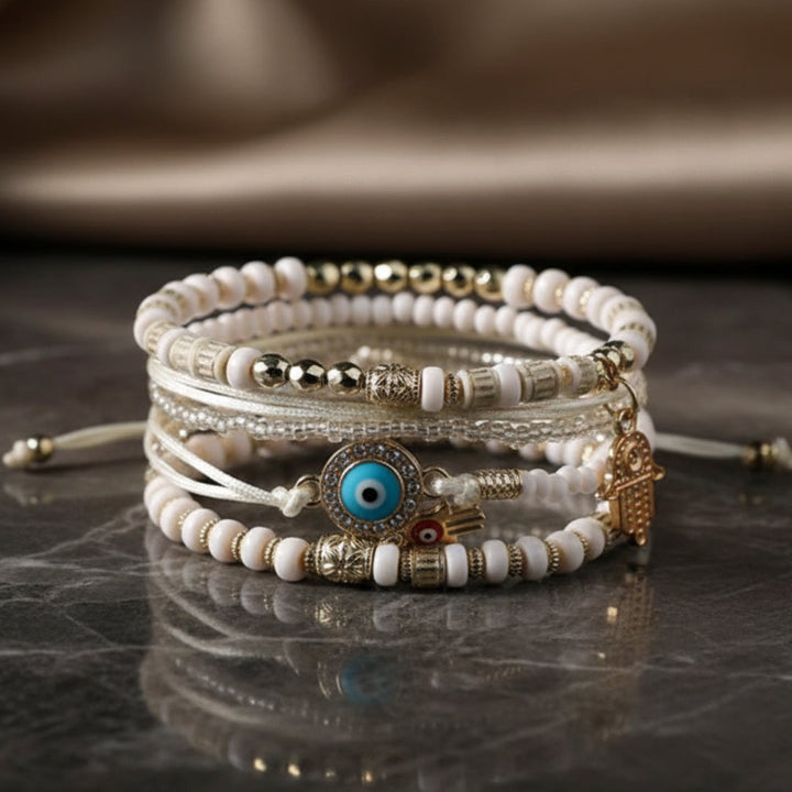 Bundle of Hamsa Bracelets