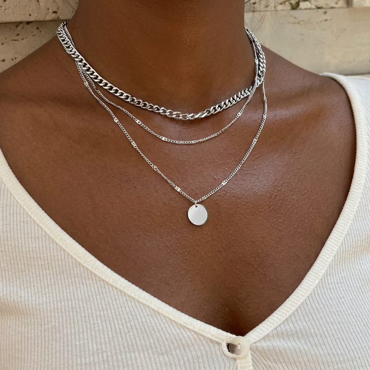 Gold and Silver Plated Necklace