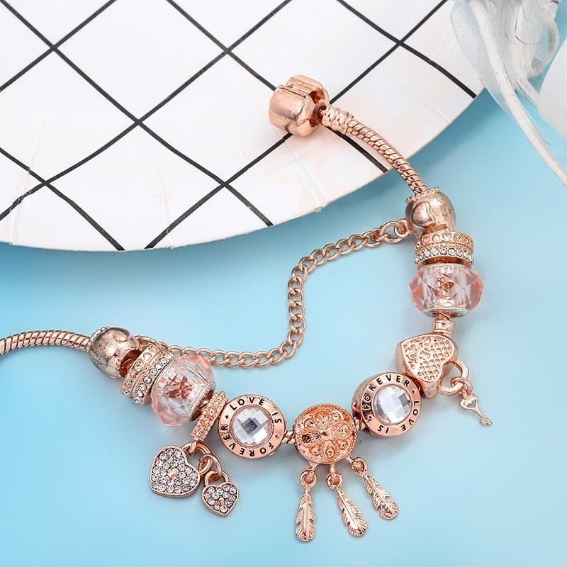 Roes Dreamcatcher Bracelet with Charms Included in Sterling Silver