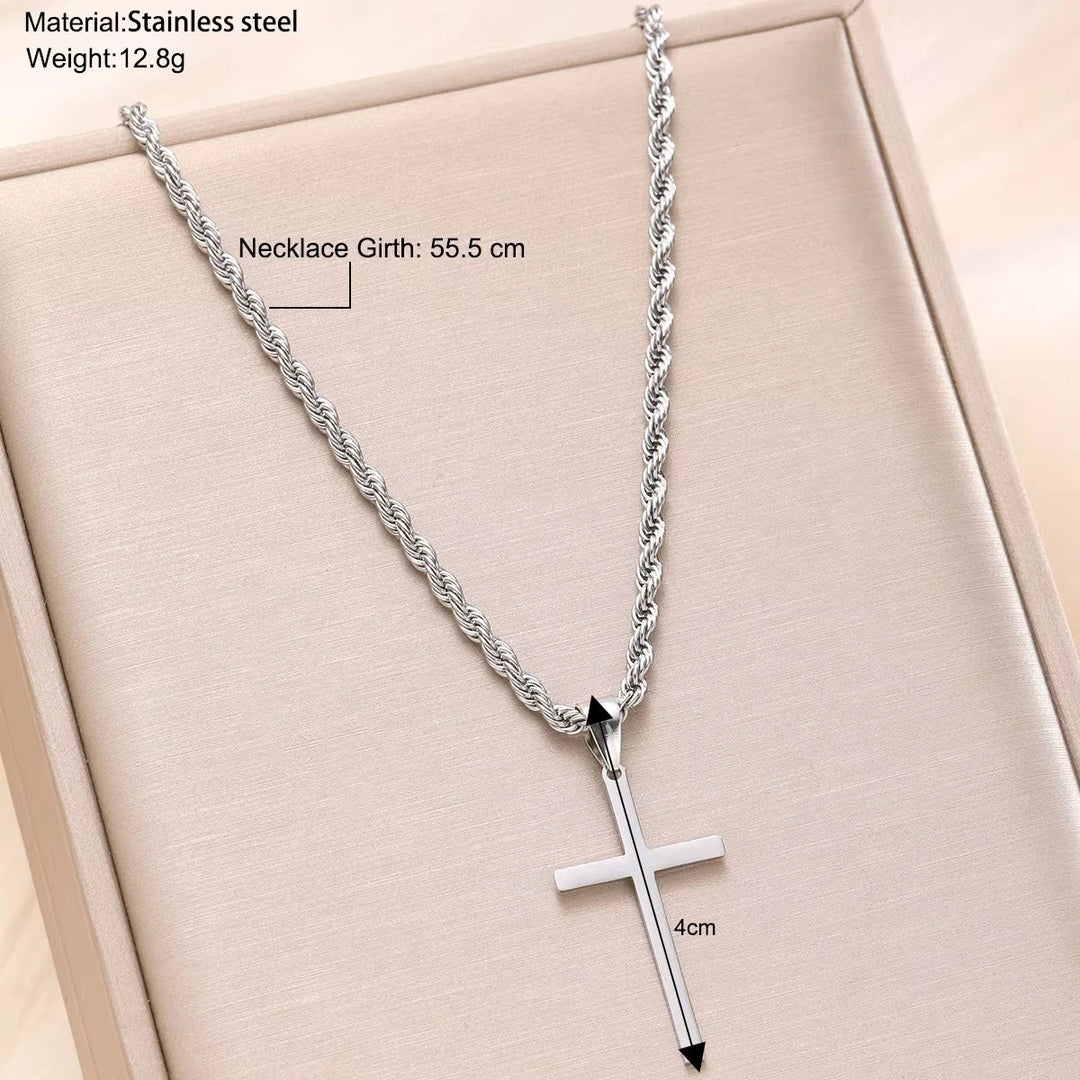Simple Gold Cross Necklace