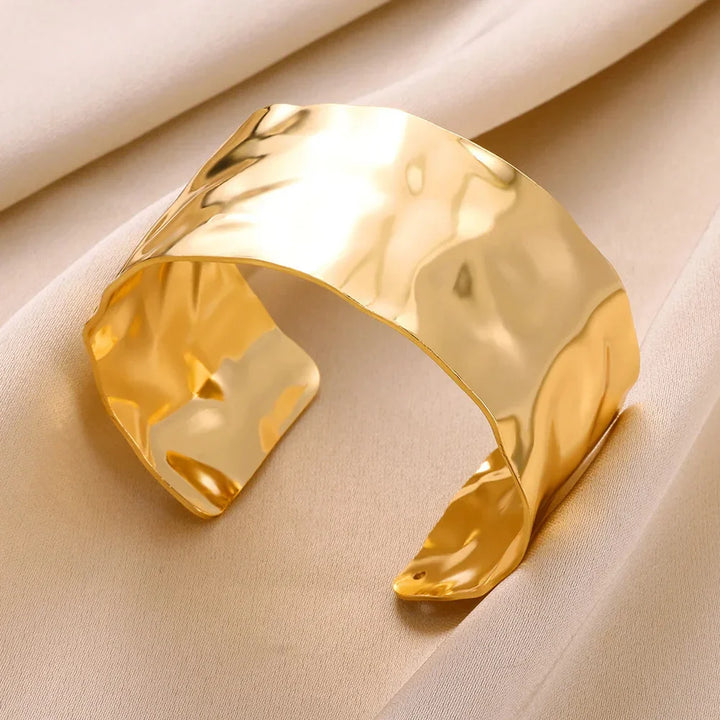 Exquisite Gold Cuff Bracelet
