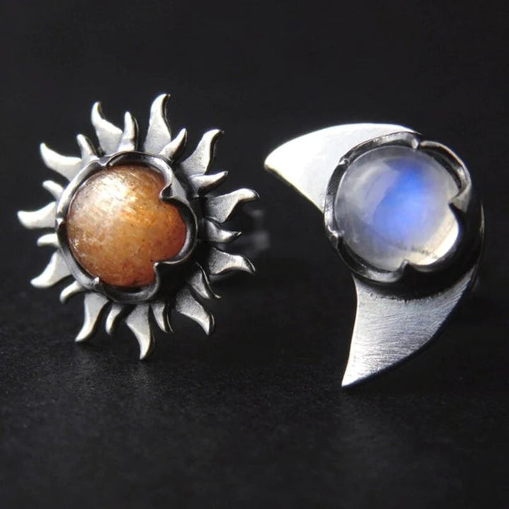 Earrings of the Sun and Moon