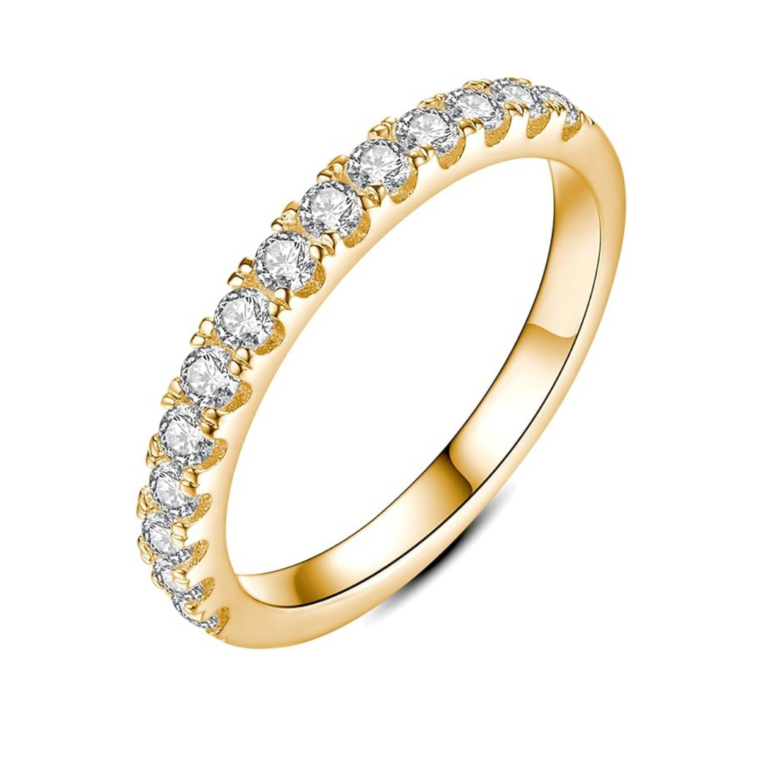Moissanite Weddin Ring