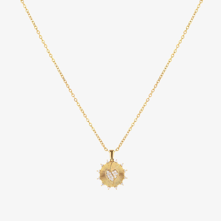 Sunray Love Necklace | Gold