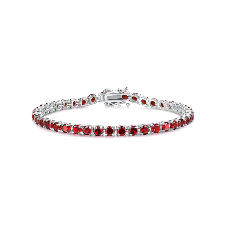 Rubi Tennis Bracelet | White Gold