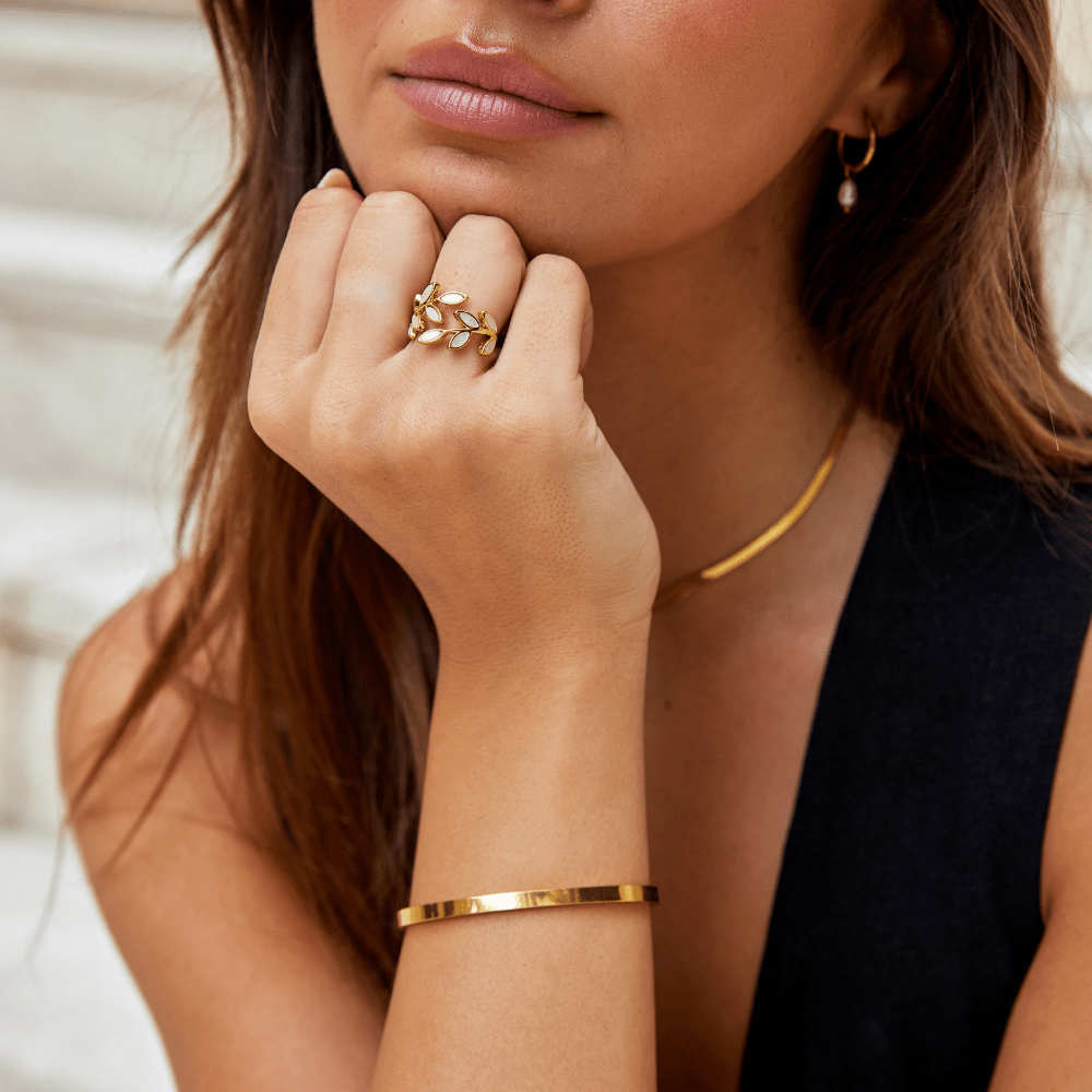 Glden Leaf Ring