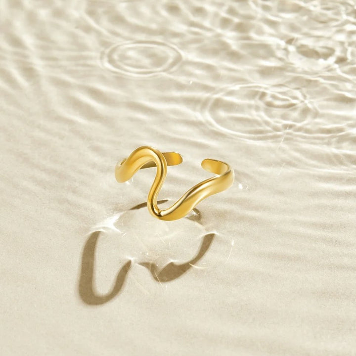Golden Wav Ring