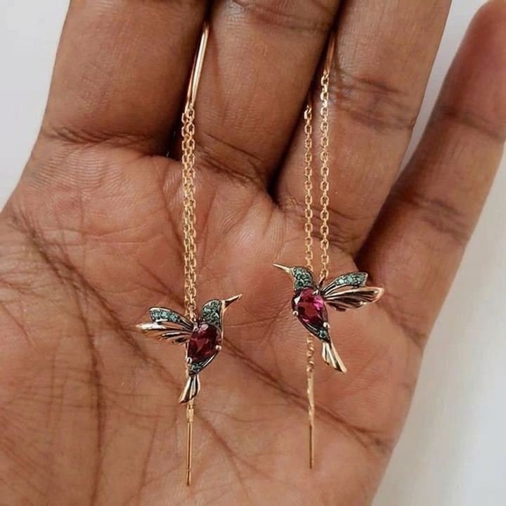Hummingbird Shaped Earrings
