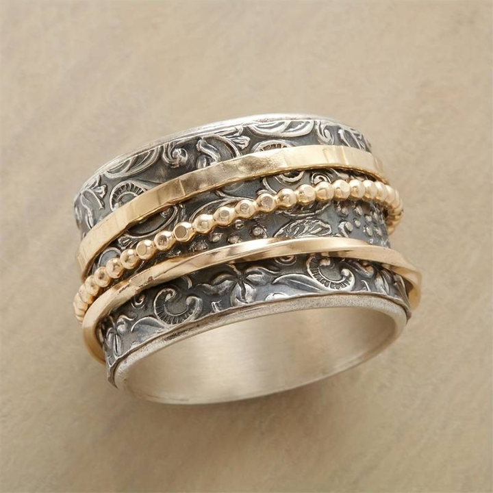 Vintige Gold & Silver Antique Ring