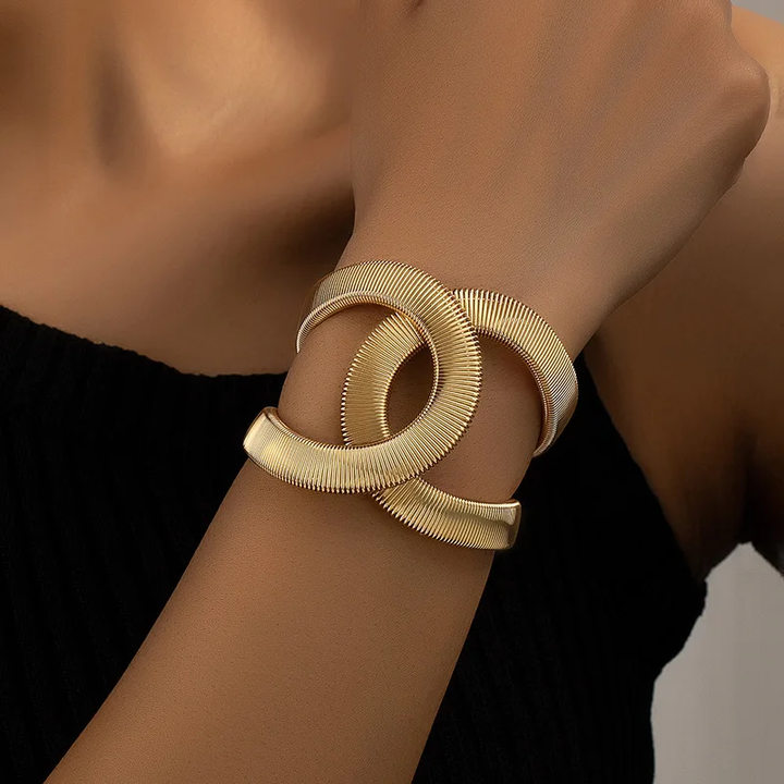 Elegant Dual Golden Bracelet → Elegent Dual Golden Bracelet