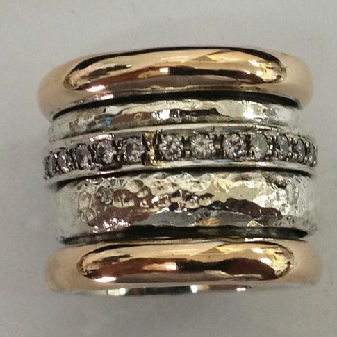 Vintige Layered Thick Gold Ring