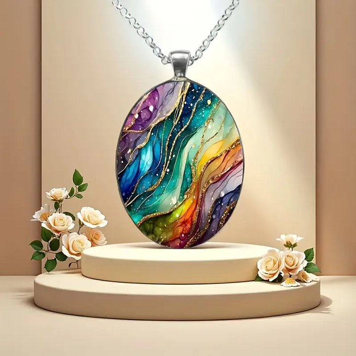 Vibrant Round Stone Necklace