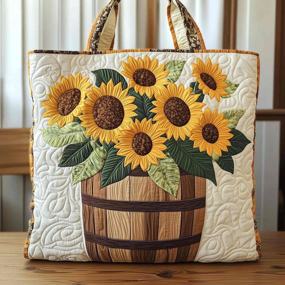 HANDMADE TOTE BAG - SUNFLOWER