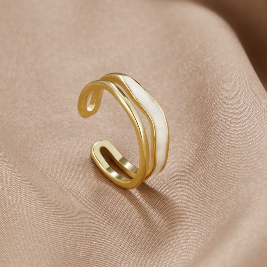 Goldern Sahara Ring with Layers